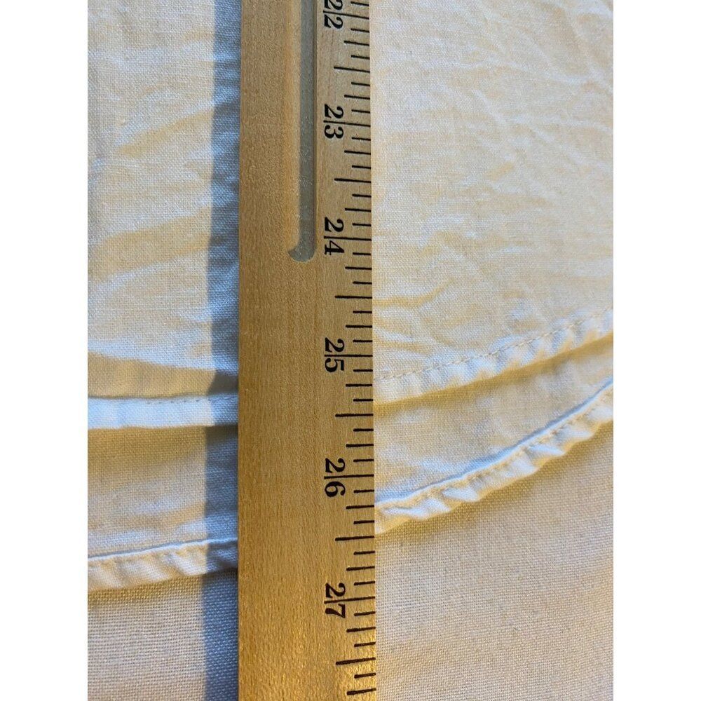 Time & Tru Women White Tunic Linen Blend Square Neck M Beach Coastal Grandma - Picture 6 of 12